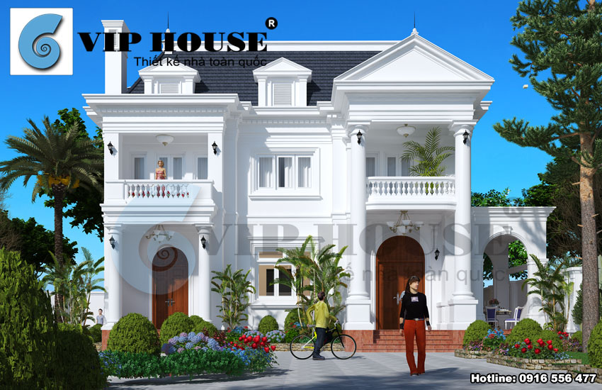 10+ mẫu biệt thự kiểu Pháp tân cổ điển luôn hợp thời