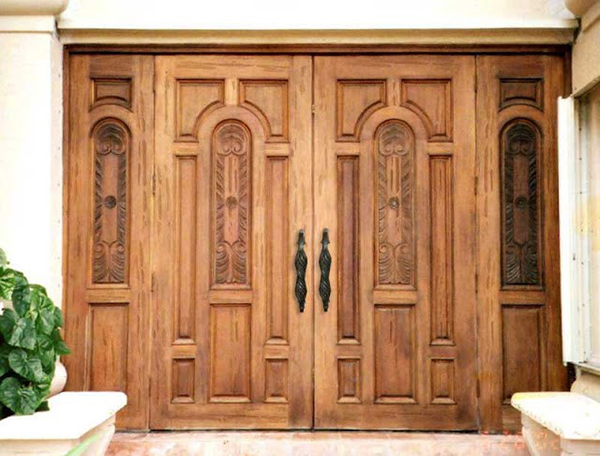 Hình ảnh: Mẫu cửa gỗ biệt thự Pháp mang hơi hướng tân cổ điển đẹp mắt