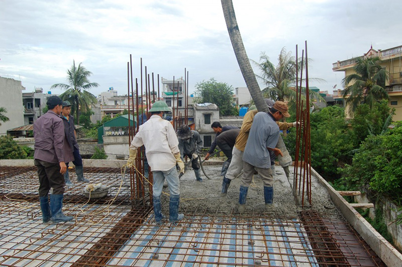 Kinh nghiệm đổ bê tông khi gặp trời mưa