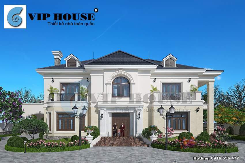 Mẫu biệt thự kiểu pháp 2 tầng nào đẹp nhất 2020?