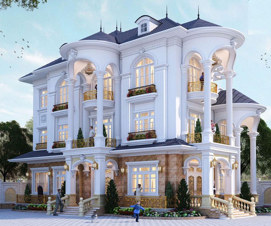 Hình ảnh: Xây biệt thự Pháp cần bao nhiêu tiền?