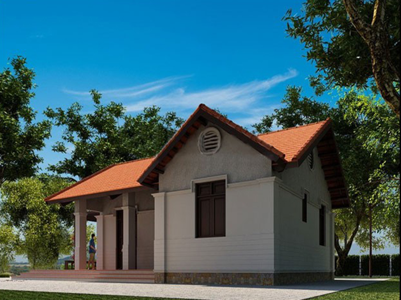 Mẫu nhà cấp 4 nhỏ 50m2 - mẫu 22