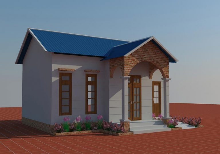 Mẫu thiết kế nhà cấp 4 diện tích dưới 50m2