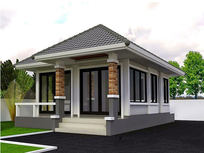 Mẫu nhà cấp 4 nhỏ 50m2 - mẫu 13