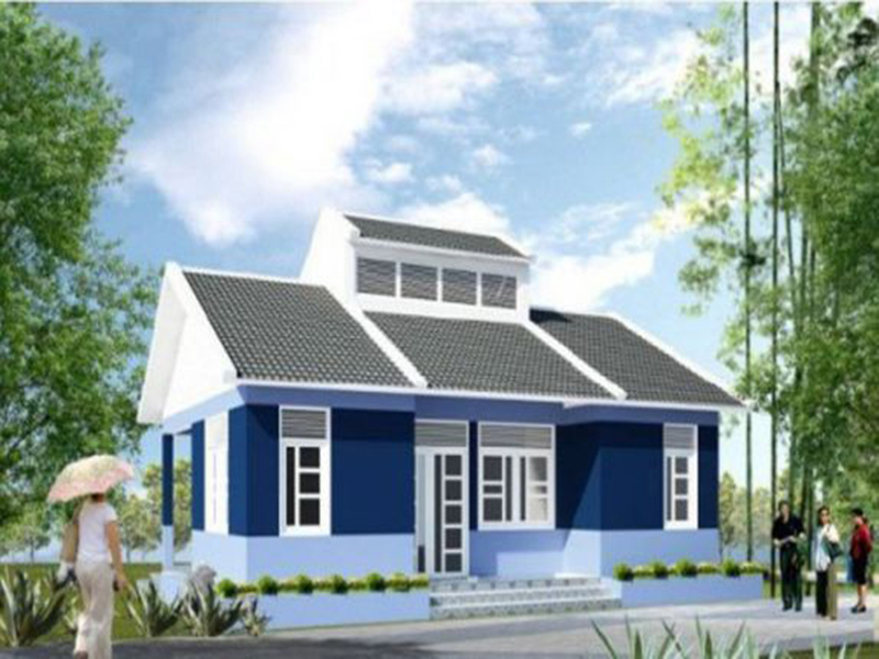 Mẫu nhà cấp 4 nhỏ 50m2 - mẫu 11