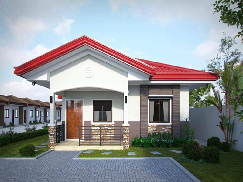 Mẫu nhà cấp 4 nhỏ 50m2 - mẫu 9