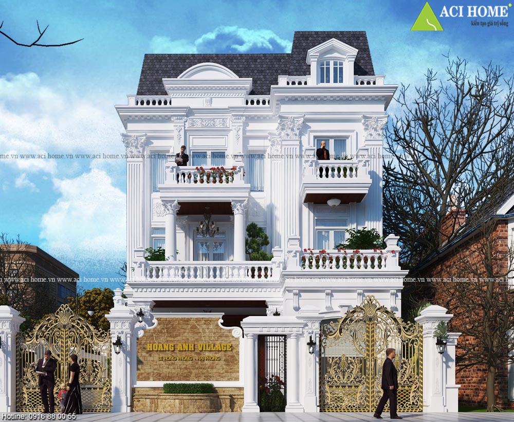 10+ Mẫu biệt thự tân cổ điển đẹp trường tồn với thời gian