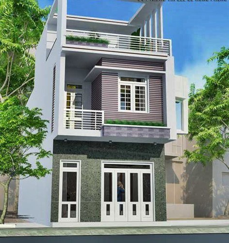  Mẫu thiết kế nhà phố 2 tầng 1 tum hiện đại diện tích khkhoảng 40m2 giá 400 triệu